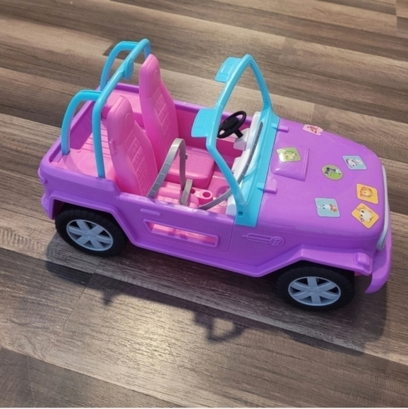 Barbie Off Road Purple Jeep Purple Mattel - Picture 2 of 5